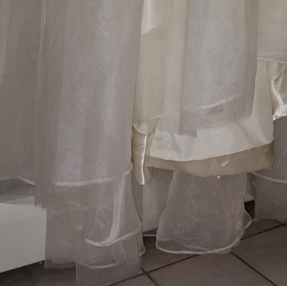 Long Champagne/Ivory/Offwhite Prom Dress - Picture 8 of 8